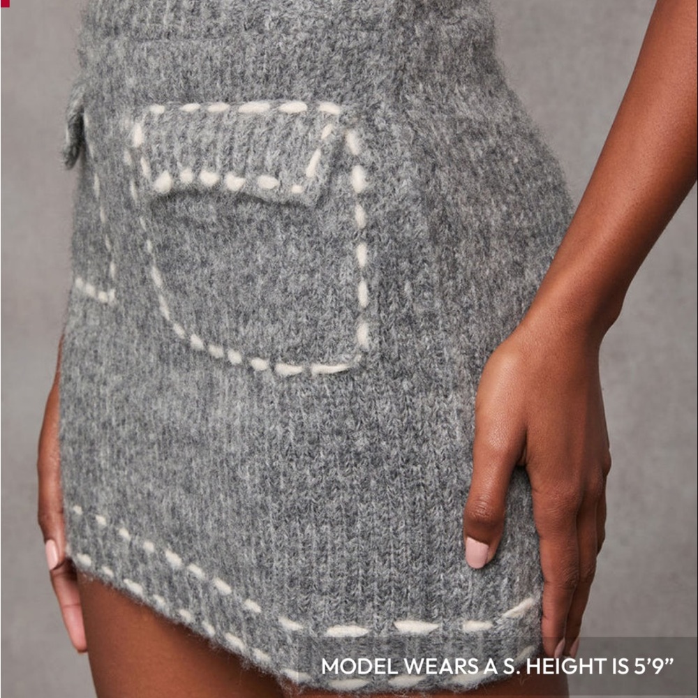Vici Posy Contrast Stitching Long Sleeve Cardigan AND matching skirt SET! NEW! - Picture 6 of 7